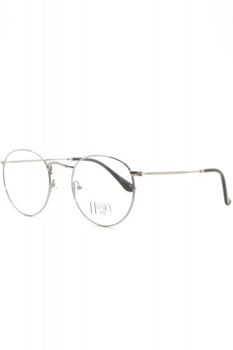 Husky - Occhiali da vista in metallo tondi unisex argento - 1354 2A