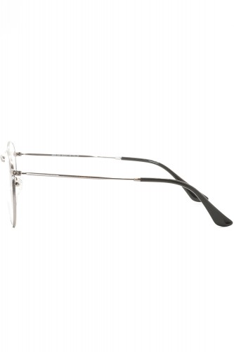 Husky - Occhiali da vista in metallo tondi unisex argento - 1354 2A