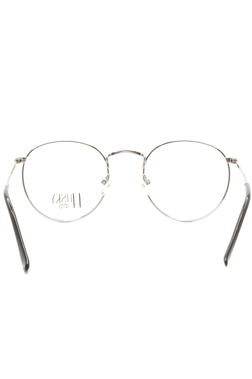 Husky - Occhiali da vista in metallo tondi unisex argento - 1354 2A