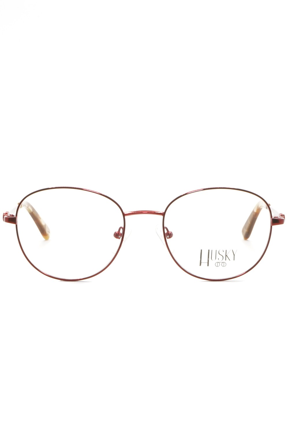 Husky - Occhiali da vista in metallo tondi per donna rosso - 1510 1