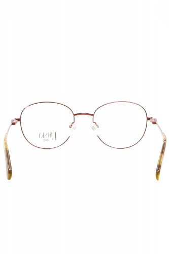 Husky - Occhiali da vista in metallo tondi per donna rosso - 1510 1