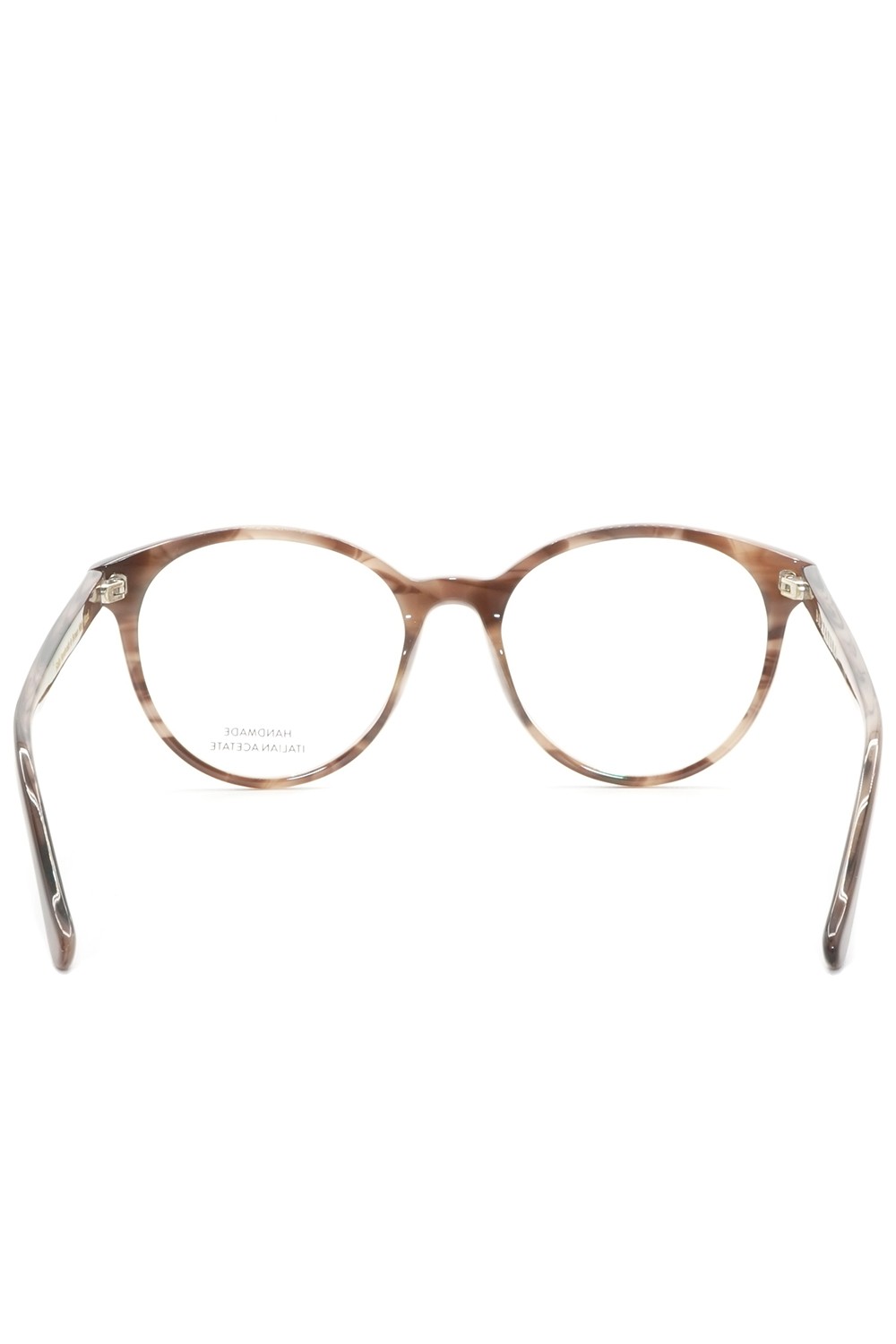 Battatura - Occhiali da vista in celluloide tondi per donna tartarugato -