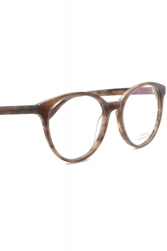 Battatura - Occhiali da vista in celluloide tondi per donna tartarugato -