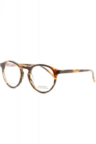 Battatura - Occhiali da vista in celluloide tondi unisex tartarugato - NAPOLI