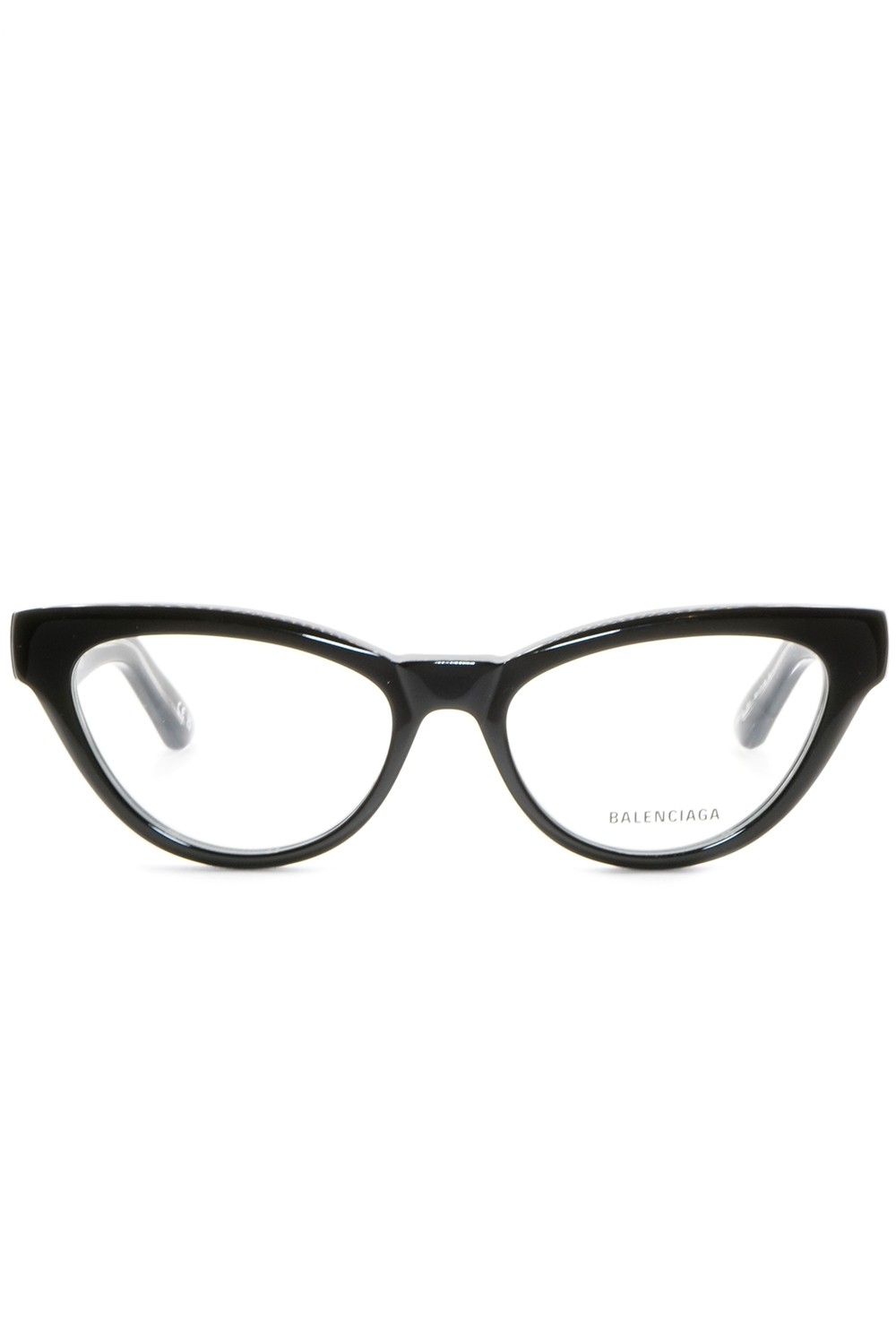 Balenciaga - Occhiali da vista in celluloide cat eye per donna nero - BB0241O