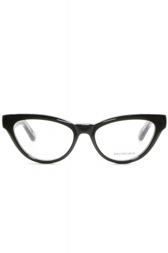 Balenciaga - Occhiali da vista in celluloide cat eye per donna nero - BB0241O