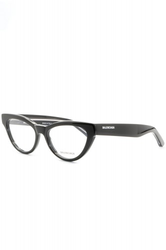 Balenciaga - Occhiali da vista in celluloide cat eye per donna nero - BB0241O