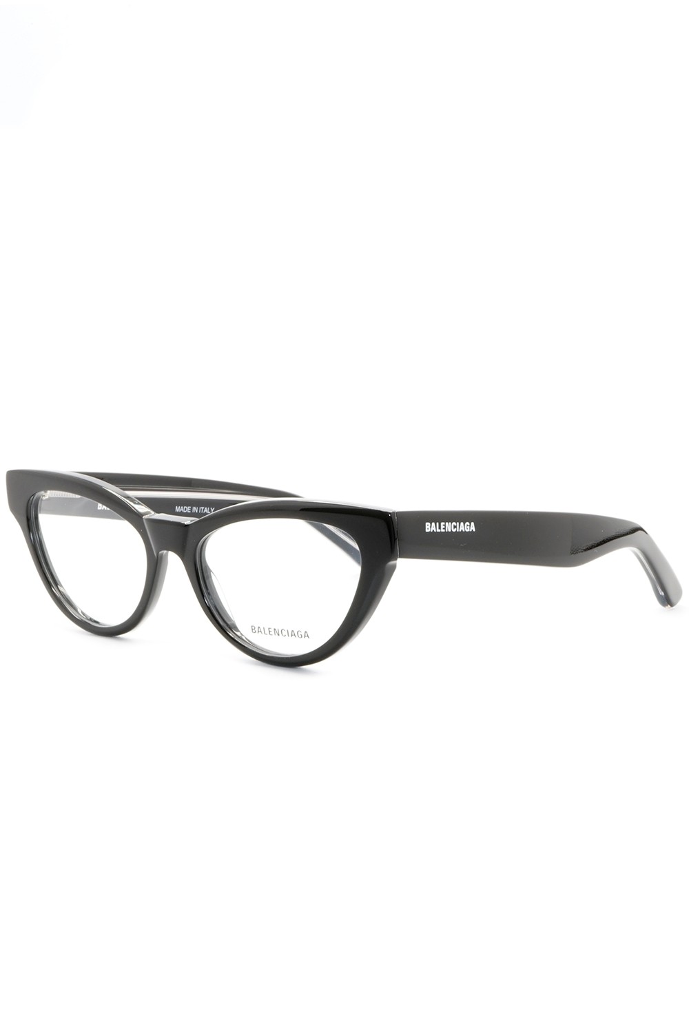 Balenciaga - Occhiali da vista in celluloide cat eye per donna nero - BB0241O