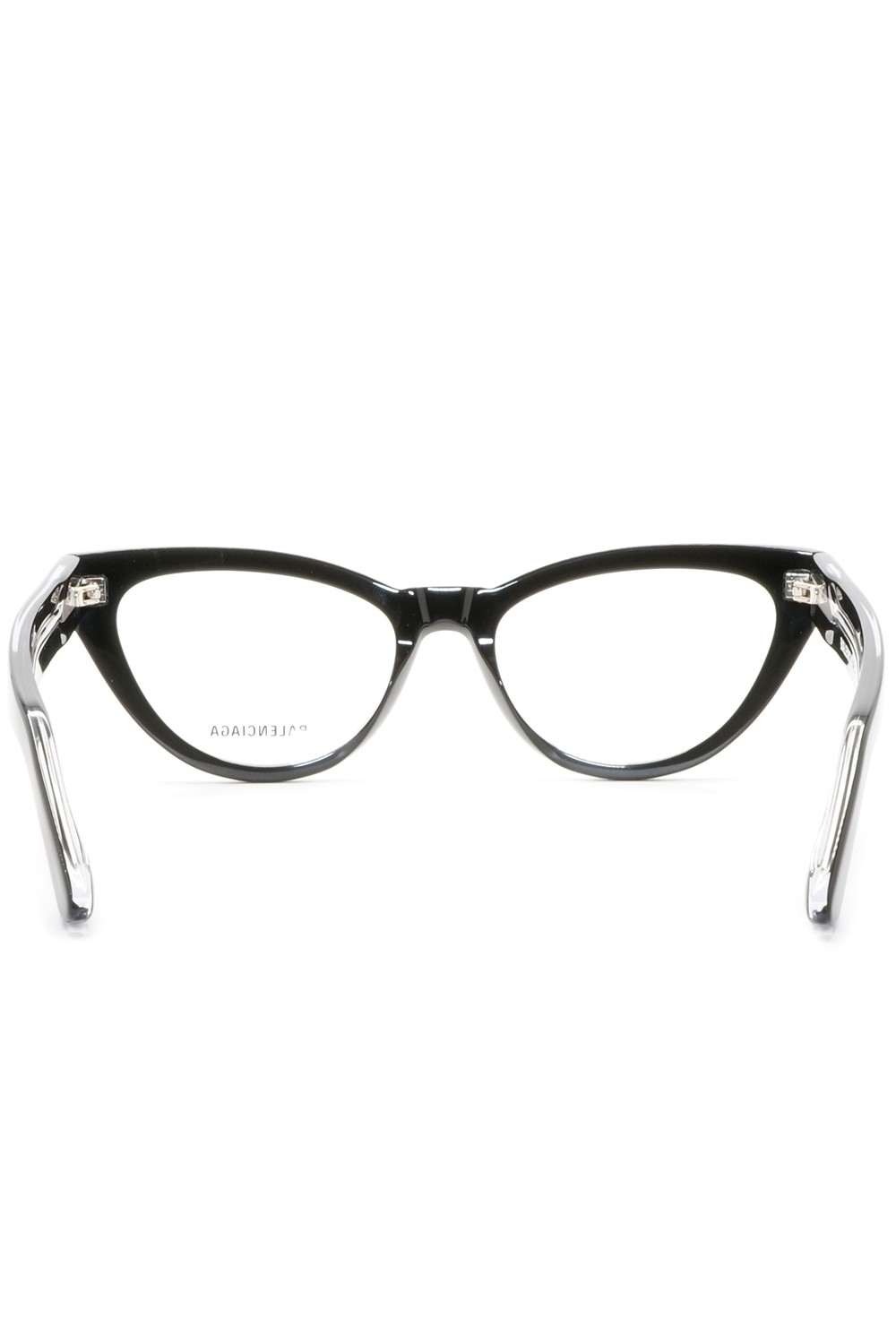 Balenciaga - Occhiali da vista in celluloide cat eye per donna nero - BB0241O