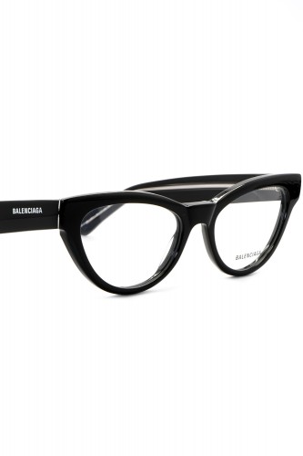 Balenciaga - Occhiali da vista in celluloide cat eye per donna nero - BB0241O