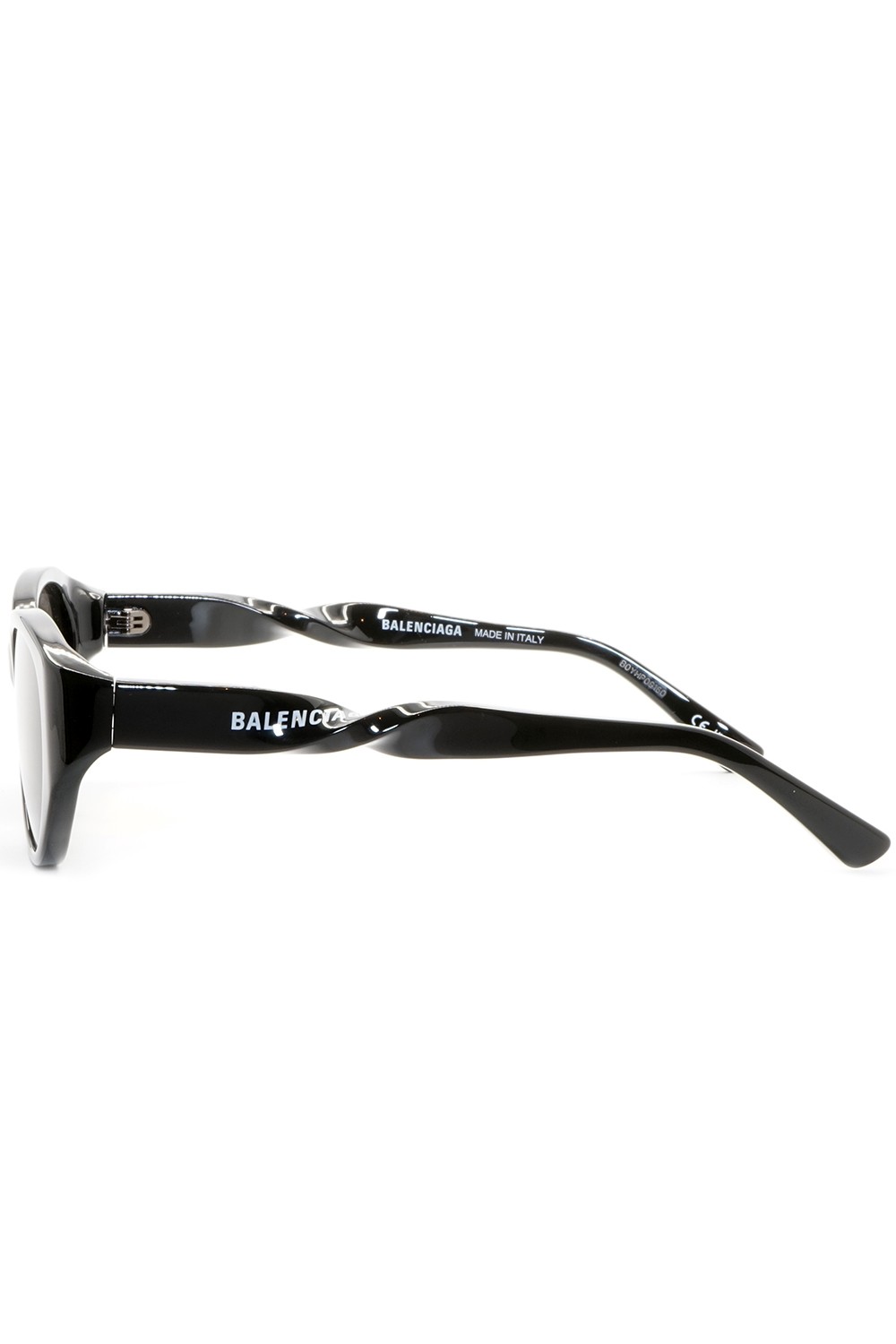 Balenciaga - Occhiali da sole in celluloide ovali unisex nero - BB0209SA 001