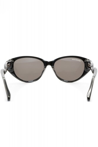 Balenciaga - Occhiali da sole in celluloide ovali unisex nero - BB0209SA 001