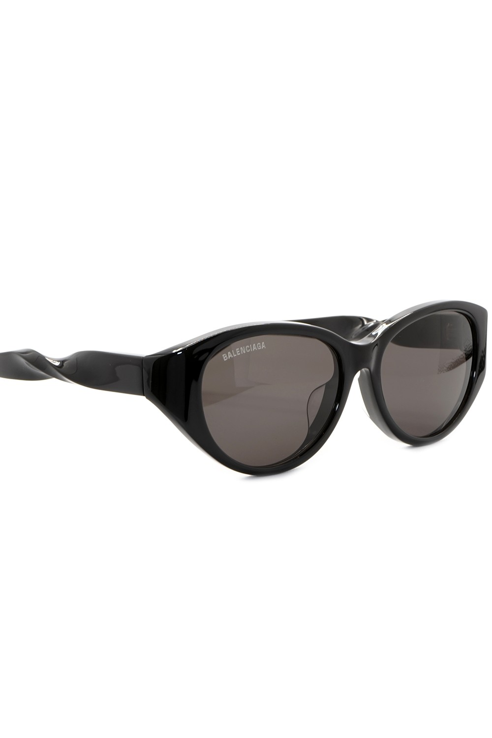 Balenciaga - Occhiali da sole in celluloide ovali unisex nero - BB0209SA 001