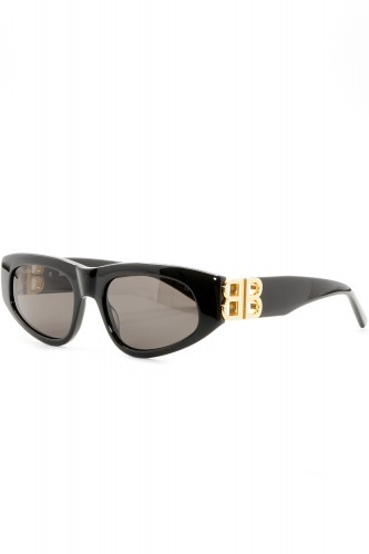 Balenciaga - Occhiali da sole in celluloide rettangolari unisex nero - BB0095S