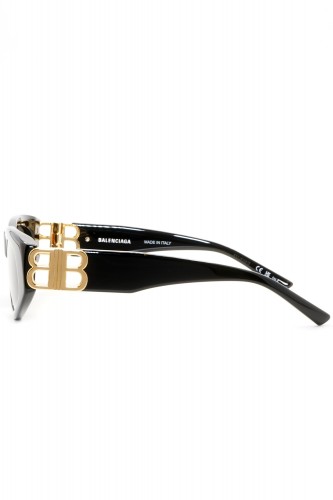 Balenciaga - Occhiali da sole in celluloide rettangolari unisex nero - BB0095S