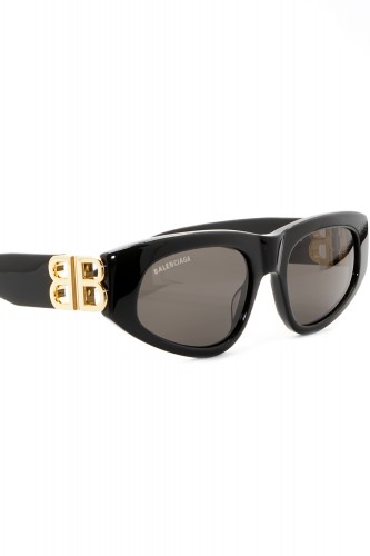 Balenciaga - Occhiali da sole in celluloide rettangolari unisex nero - BB0095S