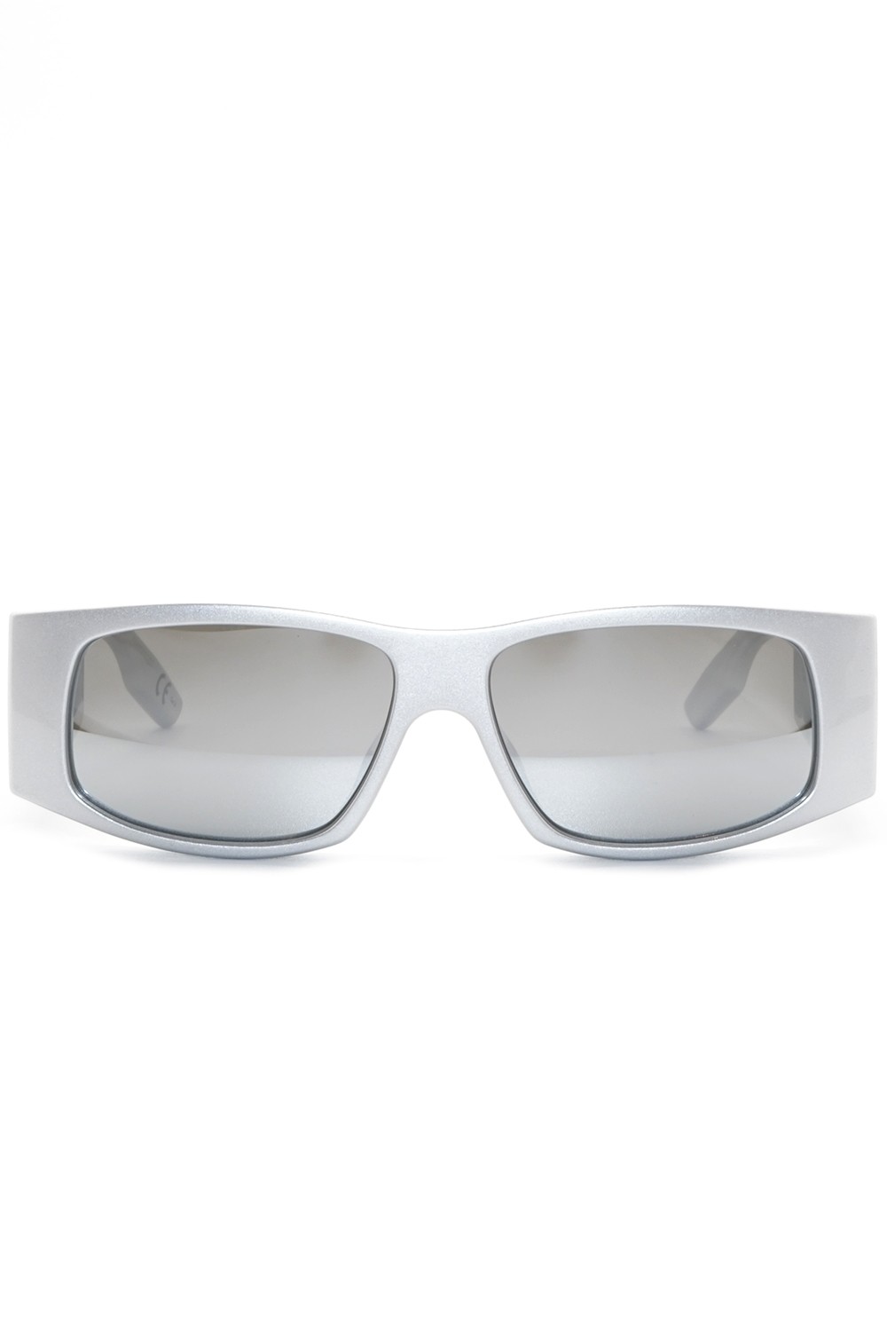 Balenciaga - Occhiali da sole in plastita rettangolari a LED unisex grigio -