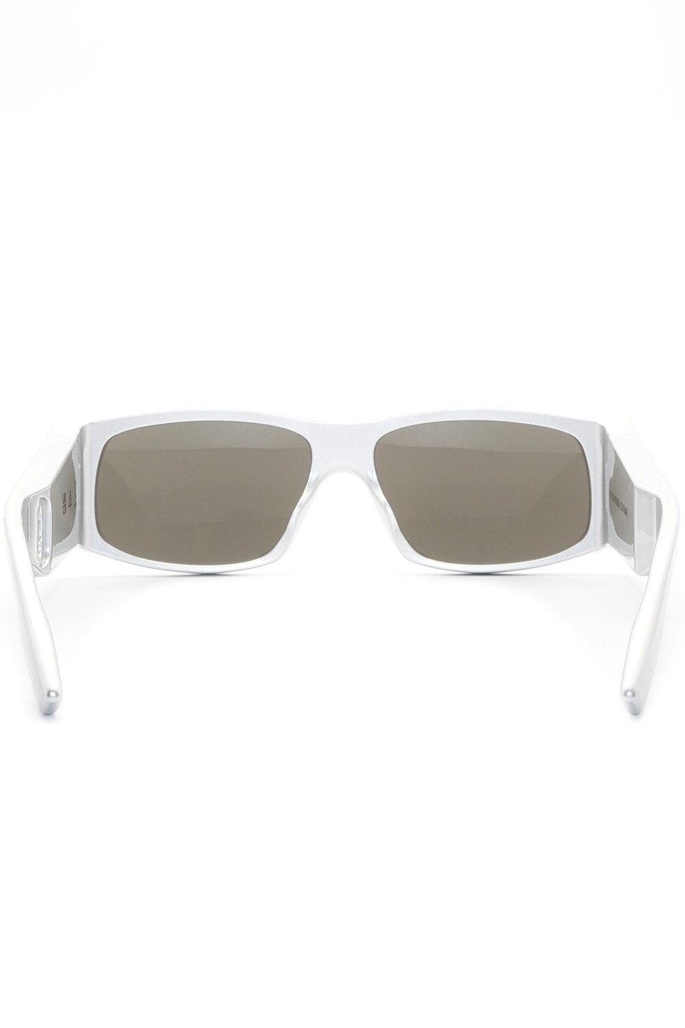 Balenciaga - Occhiali da sole in plastita rettangolari a LED unisex grigio -