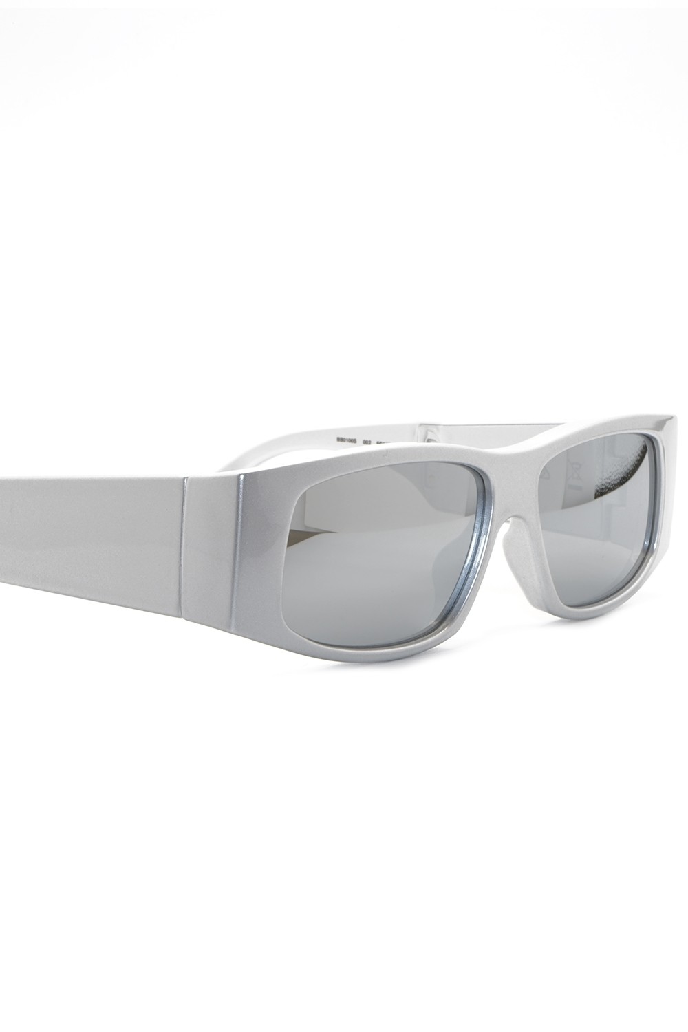 Balenciaga - Occhiali da sole in plastita rettangolari a LED unisex grigio -