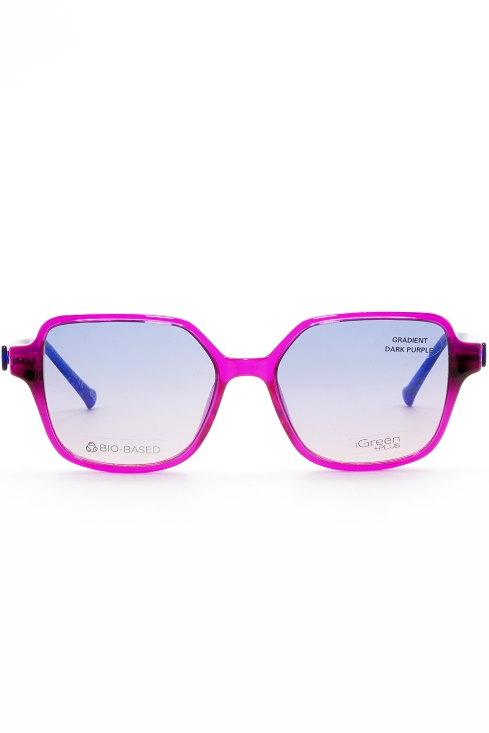 iGreen - Occhiali da vista in celluloide squadrati per donna con clip solare