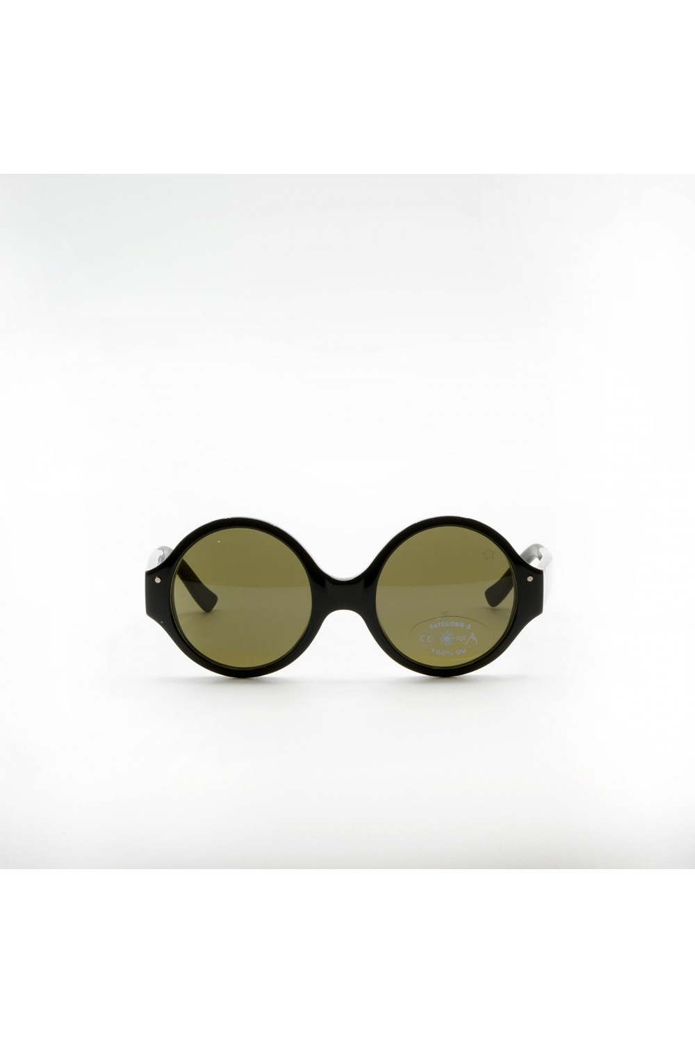 Very French Gangsters - Occhiali da sole in celluloide tondi per bambini nero