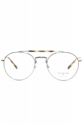 Vogue - Occhiali da vista in metallo tondi unisex argento - VO4239 548 2