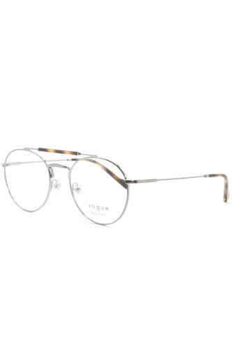 Vogue - Occhiali da vista in metallo tondi unisex argento - VO4239 548