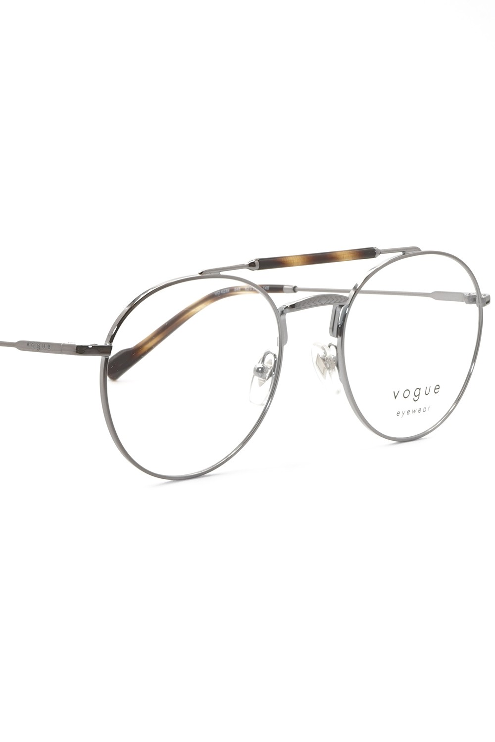 Vogue - Occhiali da vista in metallo tondi unisex argento - VO4239 548