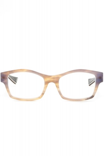 Piero Massaro - Occhiali da vista in celluloide rettangolari unisex tartarugato