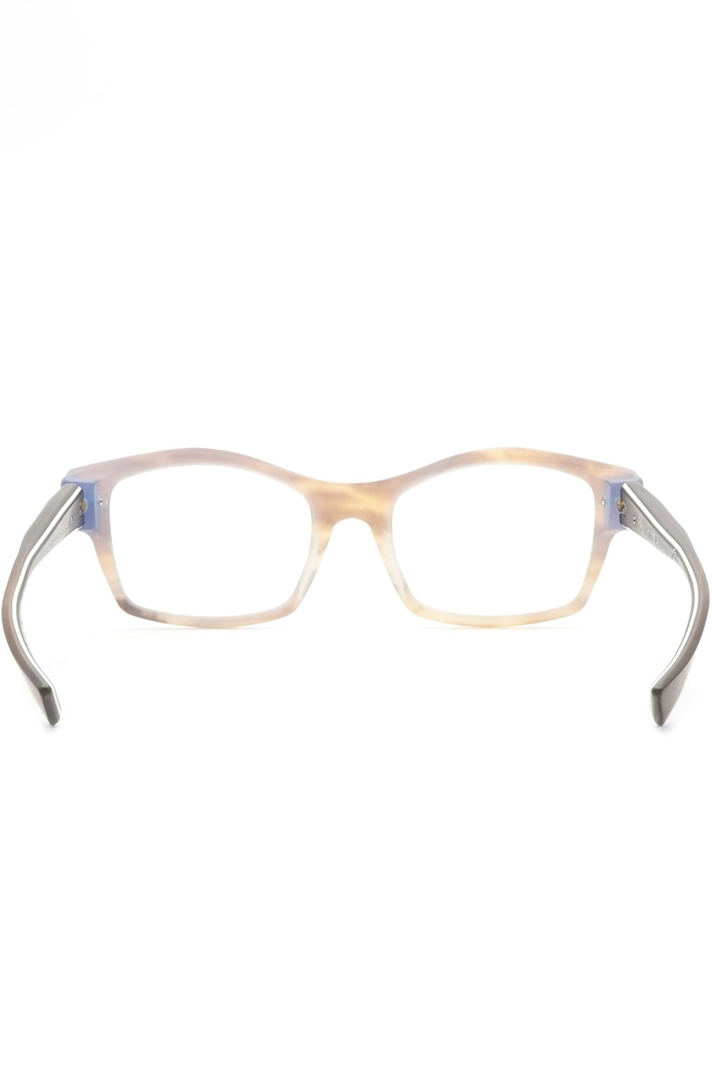 Piero Massaro - Occhiali da vista in celluloide rettangolari unisex tartarugato