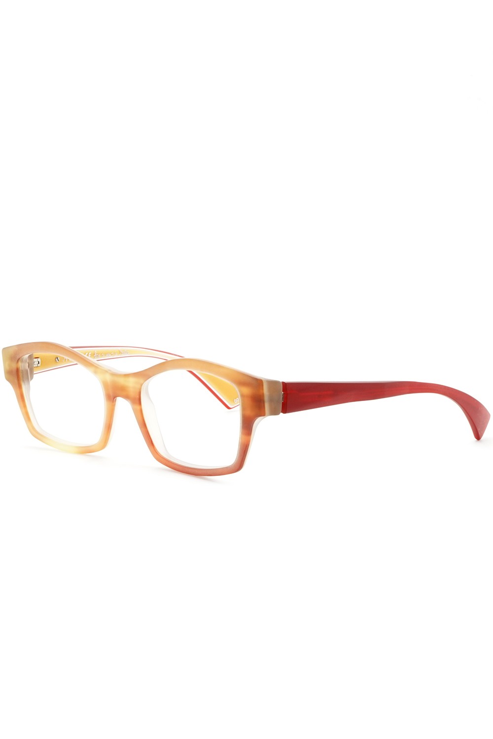 Piero Massaro - Occhiali da vista in celluloide rettangolari unisex tartarugato