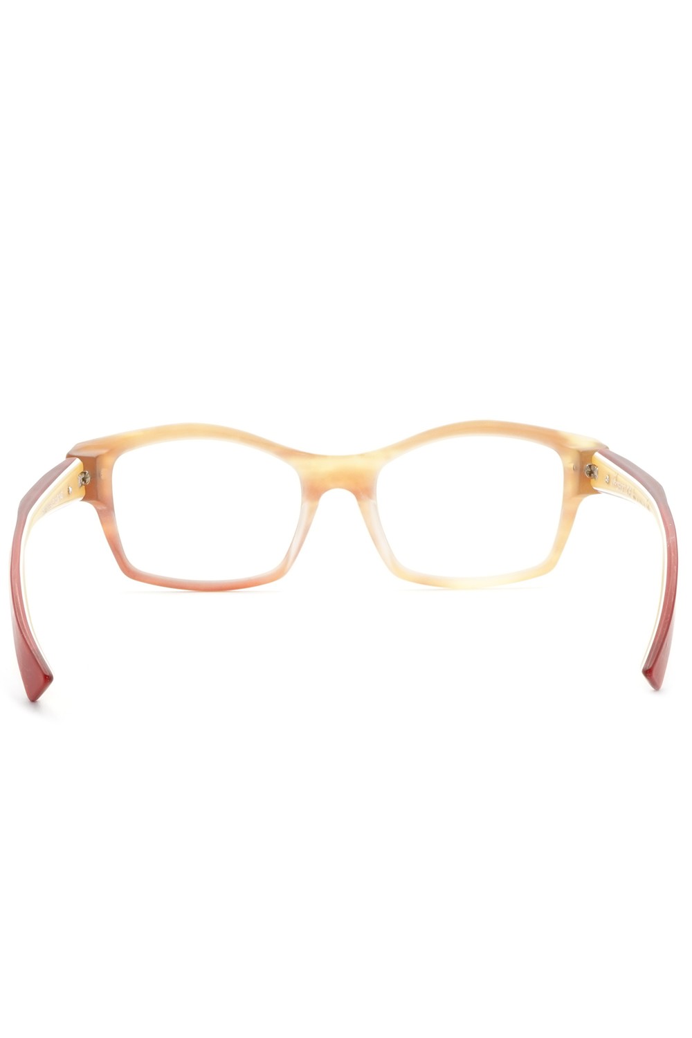 Piero Massaro - Occhiali da vista in celluloide rettangolari unisex tartarugato