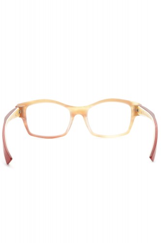 Piero Massaro - Occhiali da vista in celluloide rettangolari unisex tartarugato