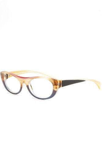 Piero Massaro - Occhiali da vista in celluloide ovali per donna tartarugato -