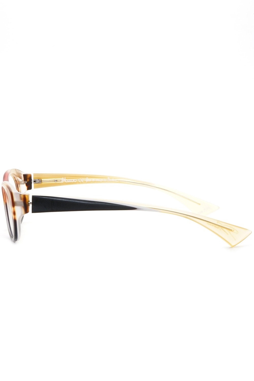 Piero Massaro - Occhiali da vista in celluloide ovali per donna tartarugato -