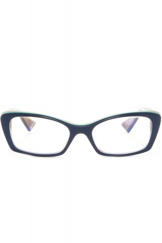 Piero Massaro - Occhiali da vista in celluloide cat eye per donna blu - PM290