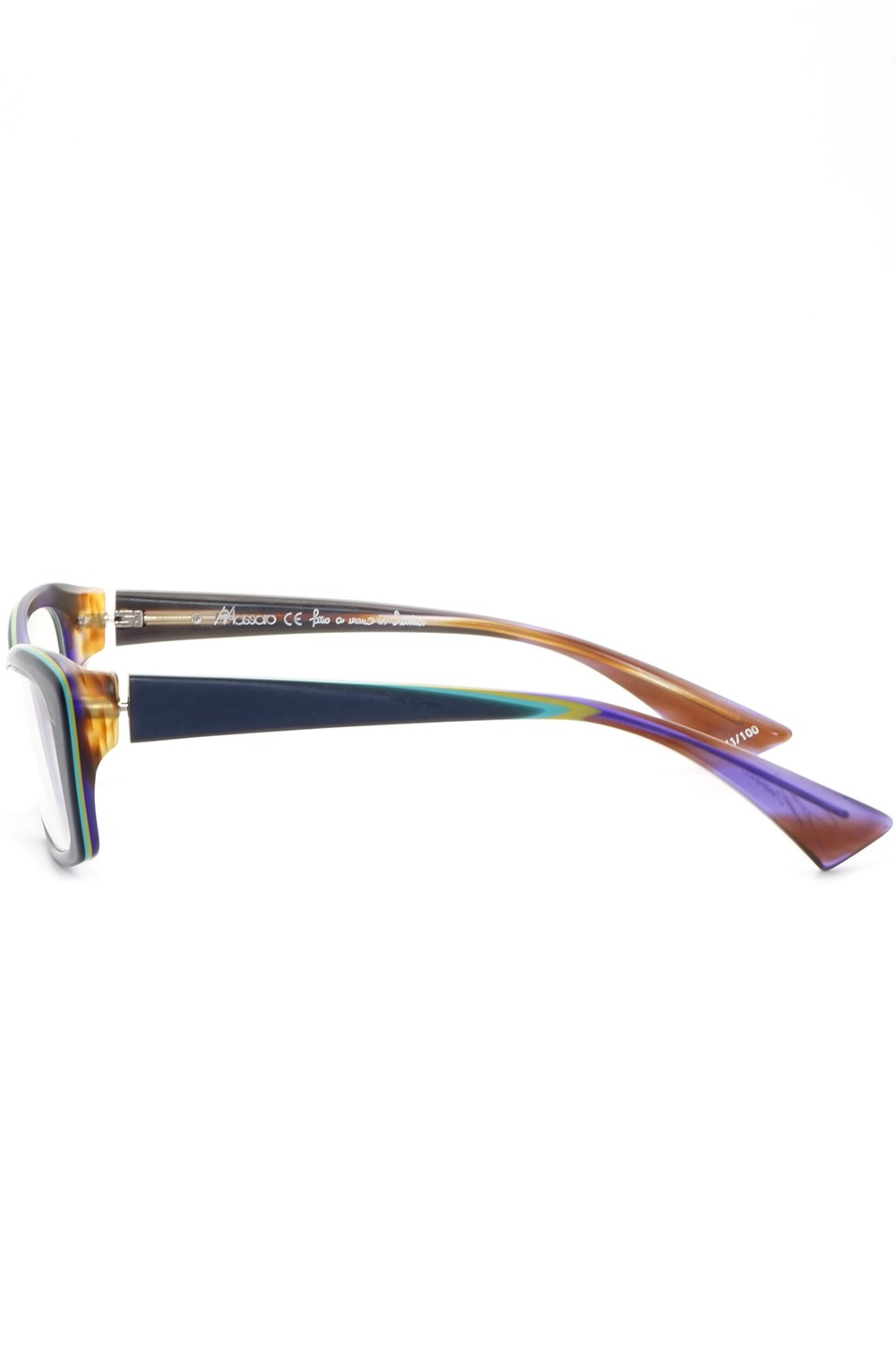 Piero Massaro - Occhiali da vista in celluloide cat eye per donna blu - PM290