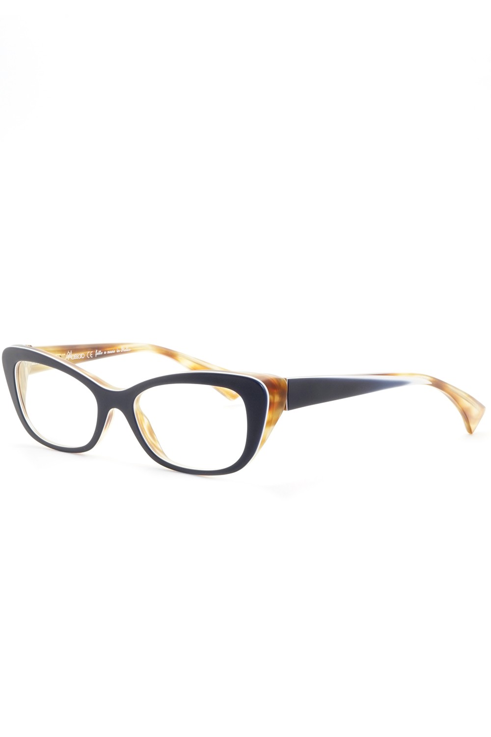 Piero Massaro - Occhiali da vista in celluloide cat eye per donna blu - PM289