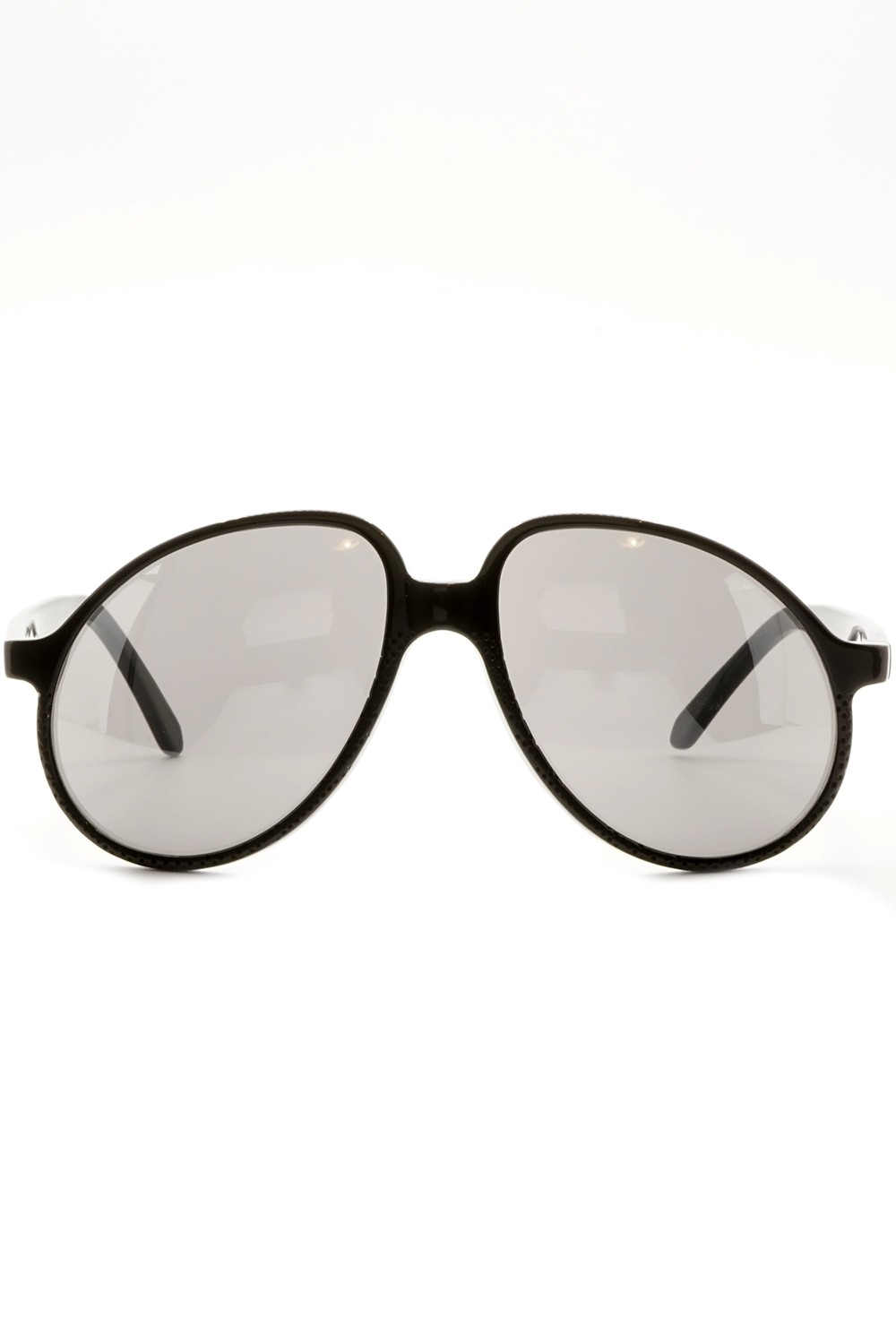 NERO - Occhiali da sole in celluloide a goccia unisex nero - R14S N