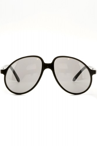 NERO - Occhiali da sole in celluloide a goccia unisex nero - R14S N