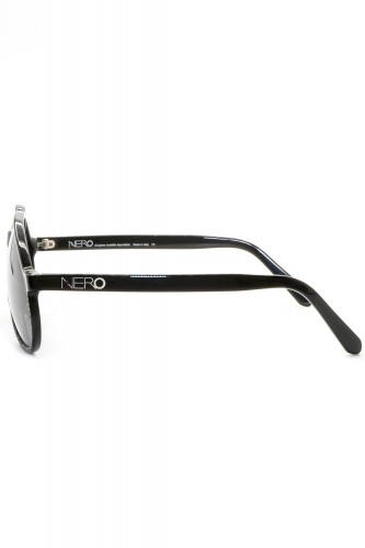 NERO - Occhiali da sole in celluloide a goccia unisex nero - R14S N