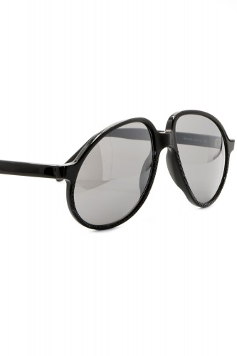 NERO - Occhiali da sole in celluloide a goccia unisex nero - R14S N