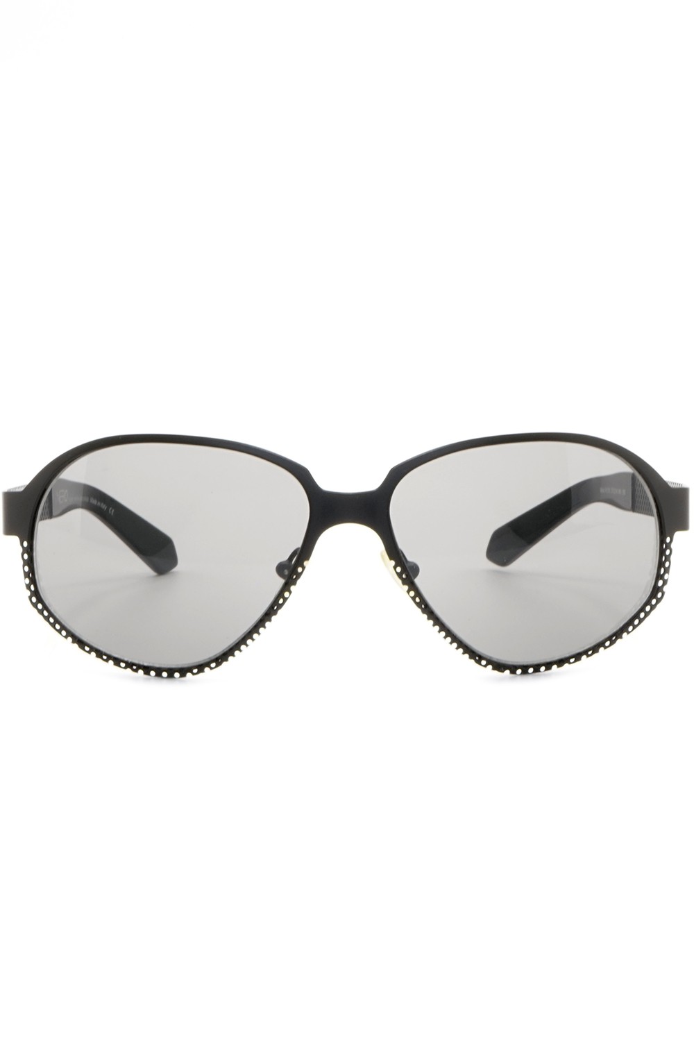 NERO - Occhiali da sole in metallo a goccia unisex nero - R13S N