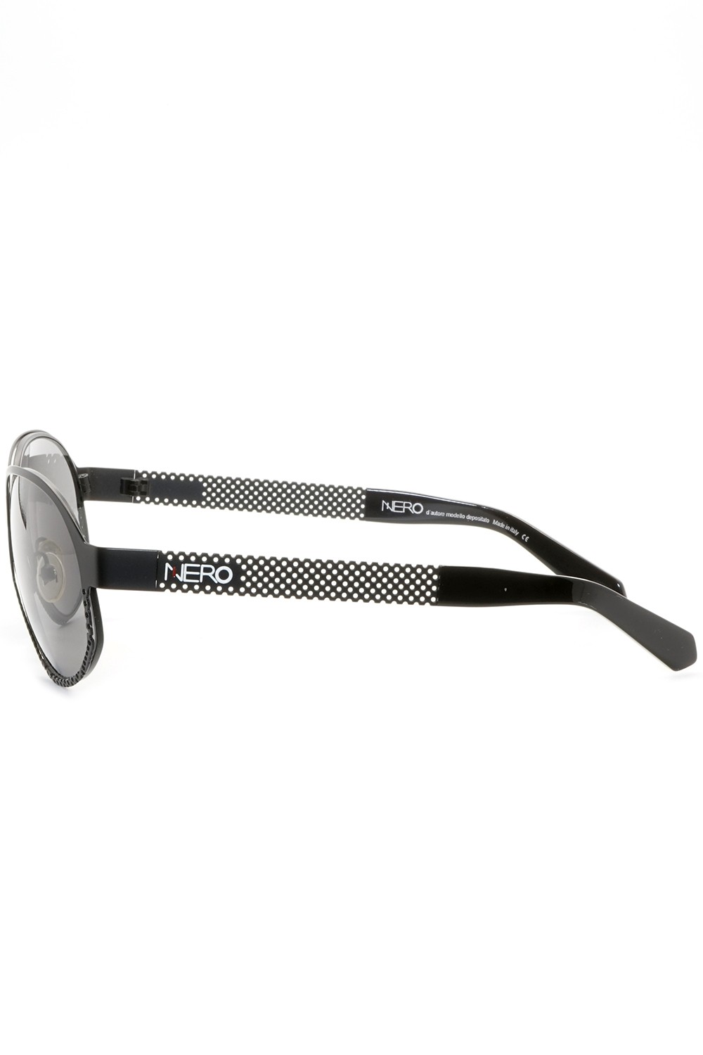 NERO - Occhiali da sole in metallo a goccia unisex nero - R13S N