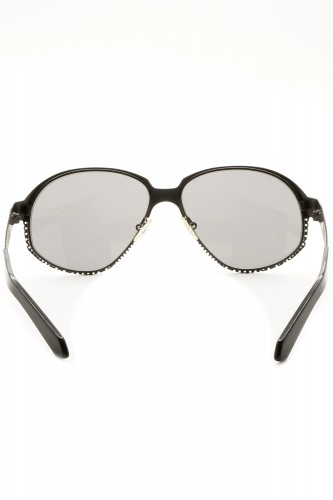 NERO - Occhiali da sole in metallo a goccia unisex nero - R13S N