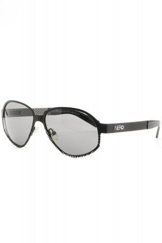 NERO - Occhiali da sole in metallo a goccia unisex nero - R13S N