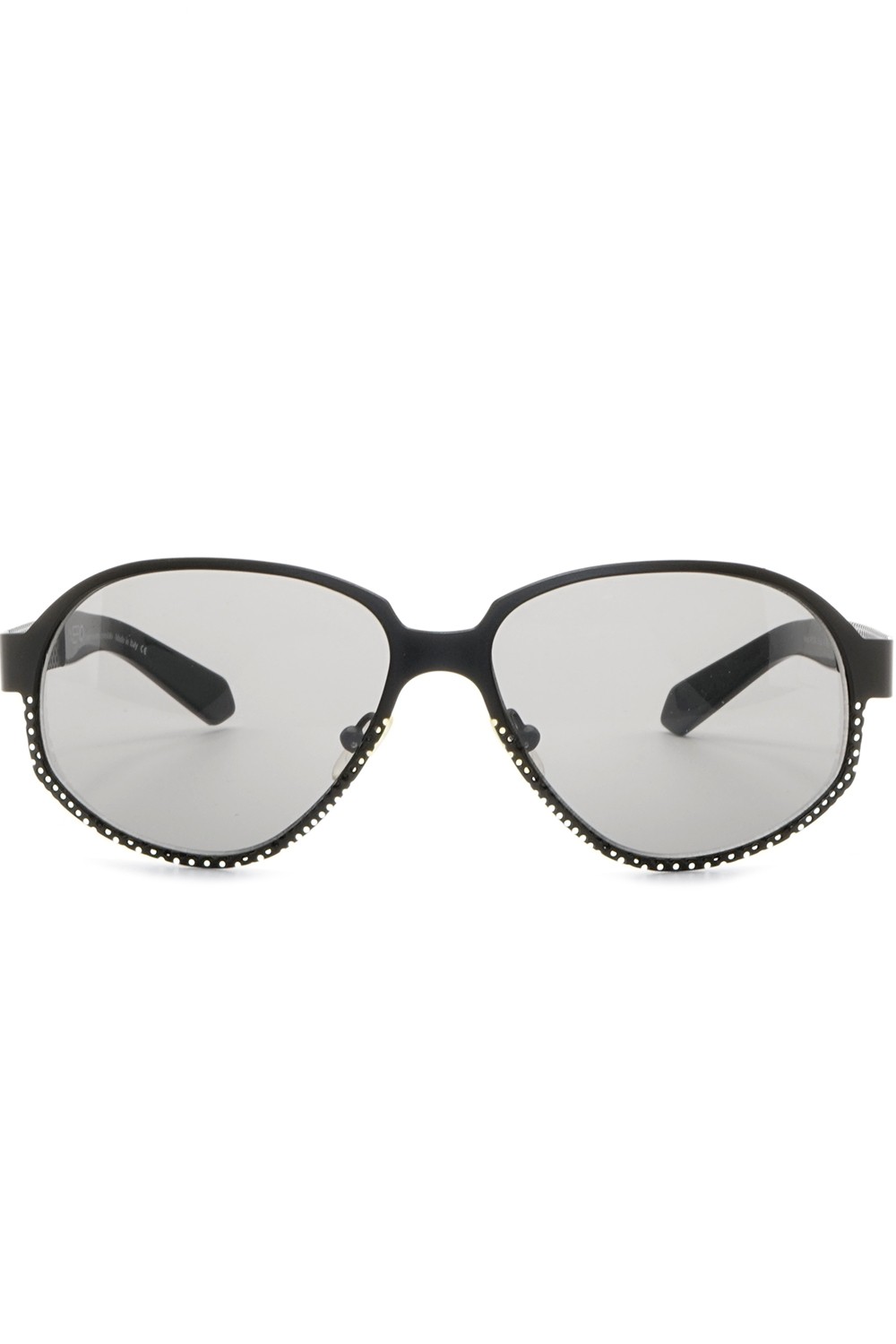 NERO - Occhiali da sole in metallo a goccia unisex nero - R13S N