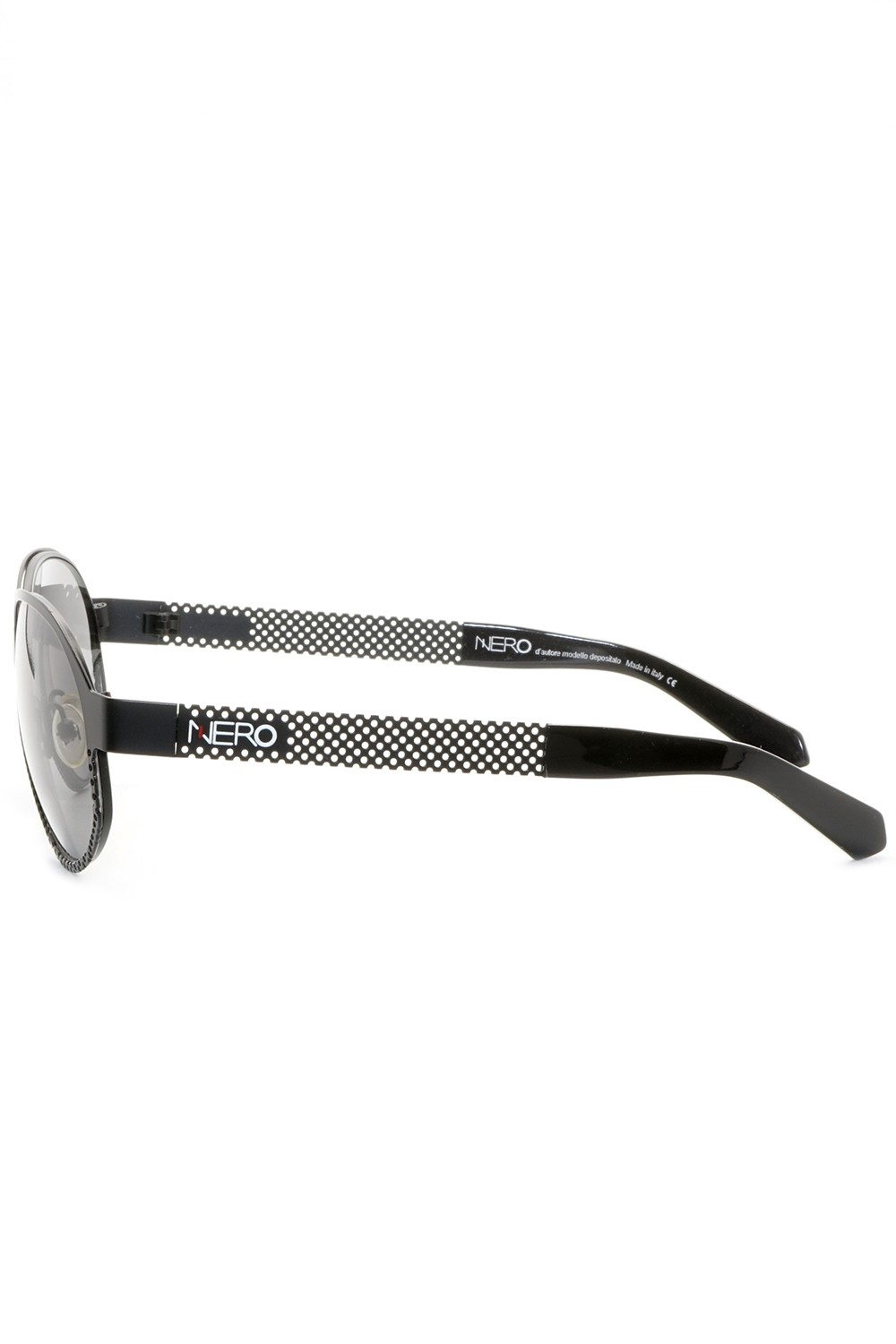 NERO - Occhiali da sole in metallo a goccia unisex nero - R13S N