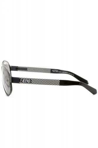 NERO - Occhiali da sole in metallo a goccia unisex nero - R13S N