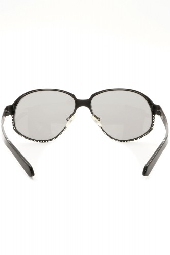 NERO - Occhiali da sole in metallo a goccia unisex nero - R13S N